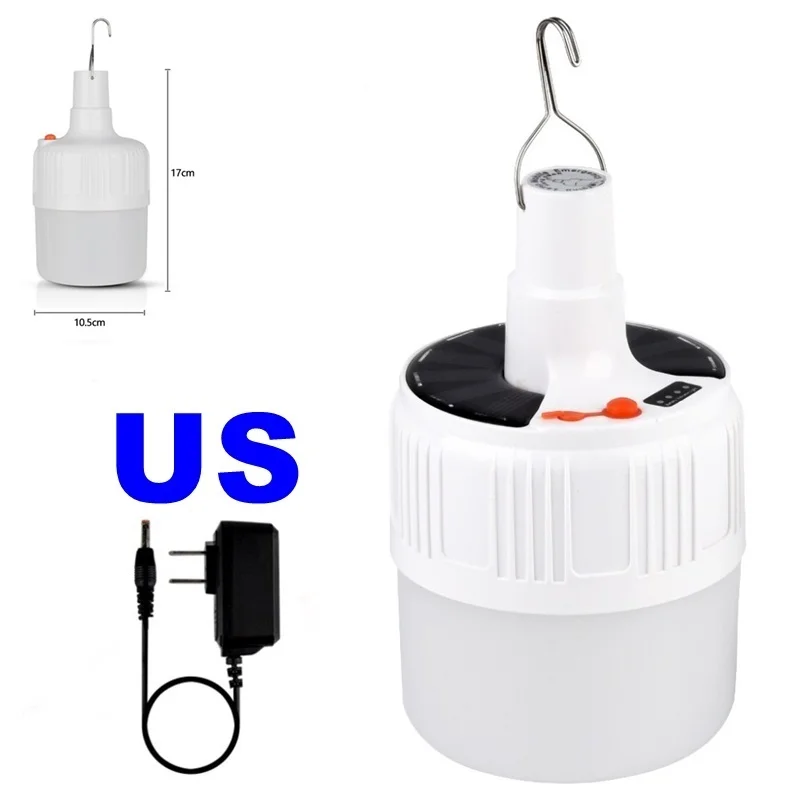 100W US TONGDAYTECH 100 Вт Солнечная лампа, портативный USB Перезаряжаемый Солнечный светодиодный светильник, 5 режимов, Солнечная лампа, уличный светильник, Прямая поставка - Испускаемый цвет: 100W US