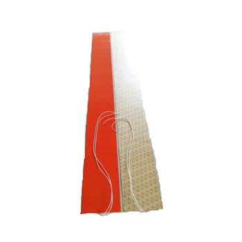 

240v 1000w 200*2500*1.5mm silicone band heater for machine adhesive 1 side 1000mm lead wire come out from middle of 200mm side