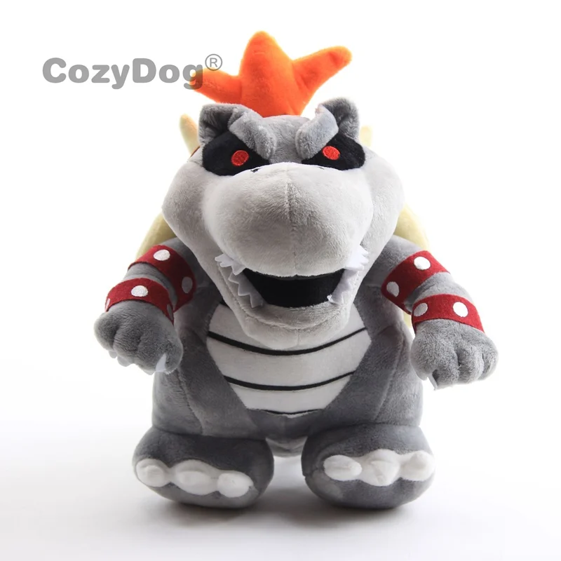 25 см Марио Теплозаправщик Koopa плюшевые игрушки куклы новое поступление зеленый серый Koopa King мягкие игрушки для детей Рождественский подарок на день рождения - Цвет: 25cm Dry Bowser