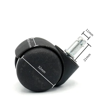 

Black 5pcs/Set 2 Inch Metal Office Chair Swivel Castors Furniture Wheels Part