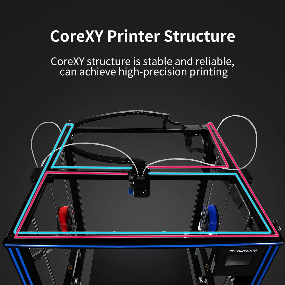 Новейший Модернизированный 3D принтер TRONXY X5SA 500 2E TMC2209 ультра тихий драйвер