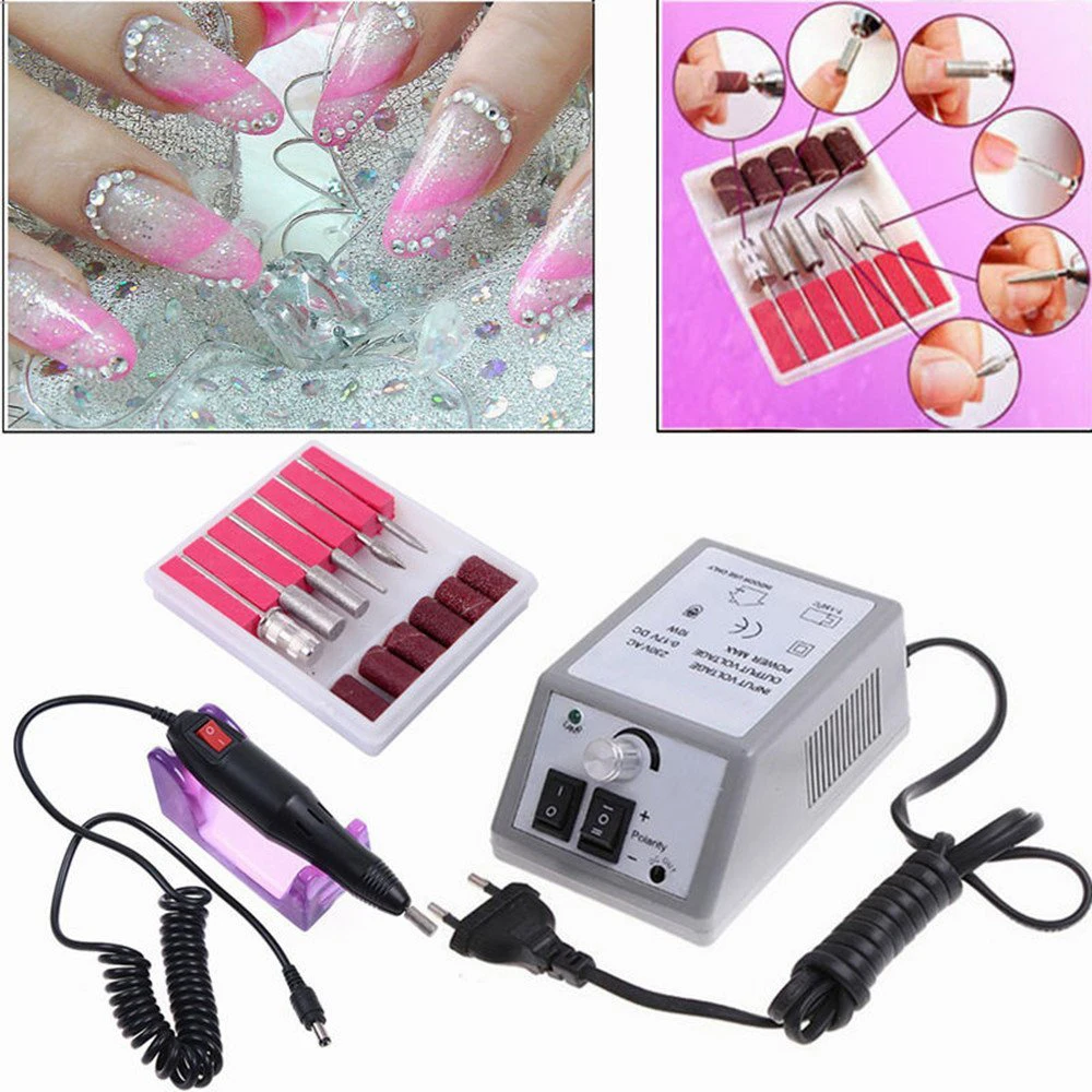 Электрическая дрель для ногтей, машинка для маникюра, фрезы для маникюра, педикюра, маникюрное Оборудование для ногтей