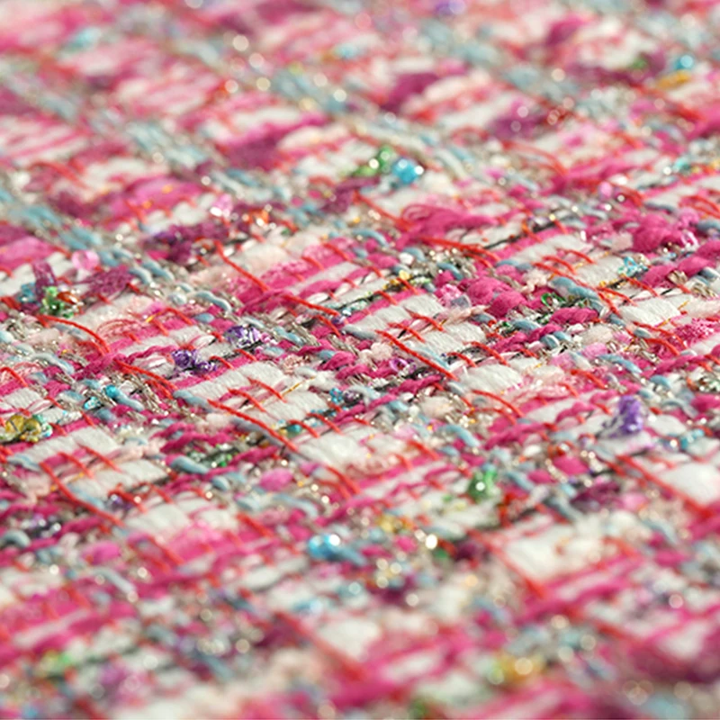 Sweet lovers soft tweed fabric for coat shorts tissu au metre bazin riche getzner telas por metro tissus tecido stof tessuti DIY