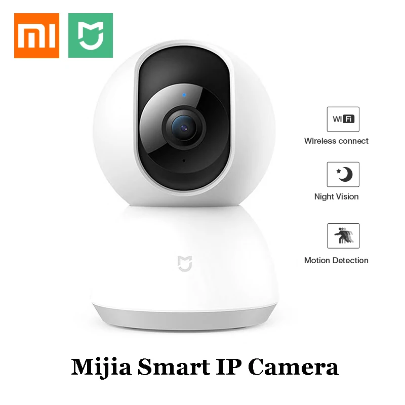 Смарт Камера Xiaomi Mijia IP веб камера Wi Fi панорамирование наклона ночное видение угол