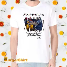 Белая рубашка для друзей Stephen King Horror Friends