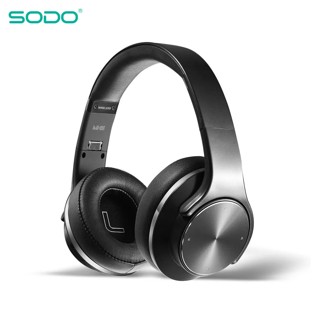 Беспроводные наушники 2 в 1 складные NFC Hi-Fi стереонаушники SODO Bluetooth-совместимые 5 0 с