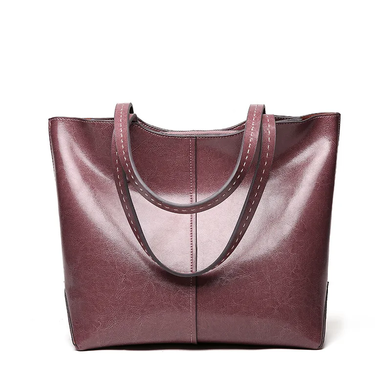 Новая модная женская сумка, брендовая дизайнерская женская мягкая сумка из натуральной кожи, Большая вместительная сумка через плечо