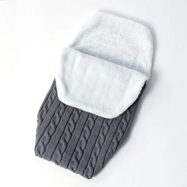 Утолщенный спальный мешок в виде конверта для пеленания новорожденных, теплые домашние спальные мешки для детской коляски - Цвет: QH