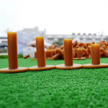 

54mm High Brown Golf Tees TPR Rubber Holder Tee Range Driving Practice Mat for Golf Golfer Training Aids Accessory