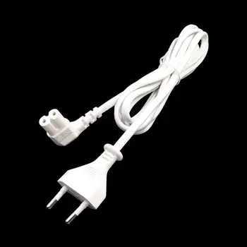 

Firgure 8 2-Prong port AC Power Cord For Notebook Laptop Adapter EU Europea To IEC 320 C7 Left Angle Extension Cable White Black