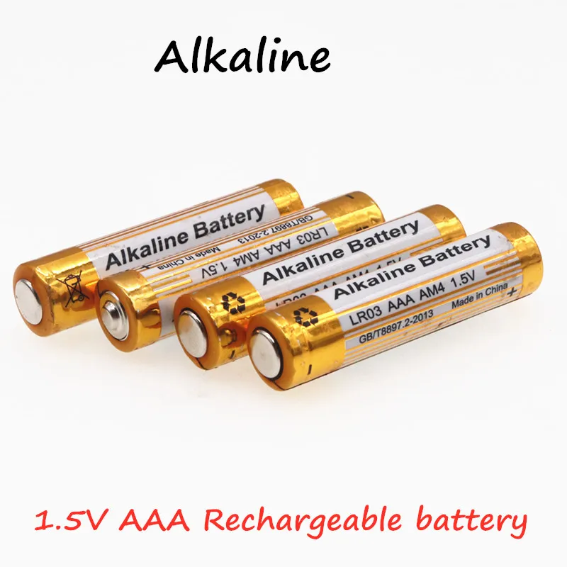 

New 4pcs/lot Brand AAA Battery 3000mah 1.5V Alkaline AAA rechargeable battery for Remote Control Toy light Batery free shipping