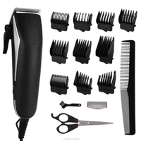 Professional Electric Barber Clipper Corded Hair Trimmer Head Styling Haircut Machine Hairdresser Salon Cutter Man Shaver Kit 2