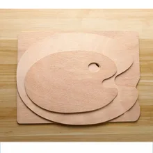 Деревянная овальная квадратная масляная Палитра для рисования профессиональная масляная краска эллипса Палитра для рисования палета школьные наборы для рисования