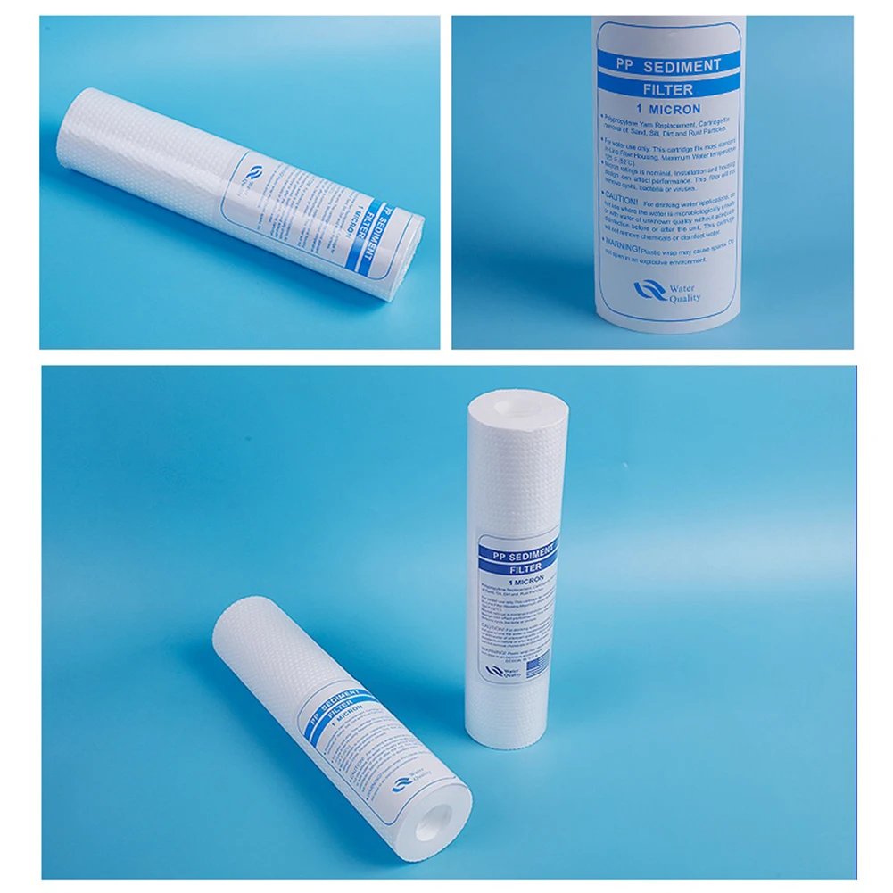 RO Water Replacement PP Sediment Filter 1 Micron / 5 Micron 10'' Acupuncture Process 6.2*6.2*25.4cm Cartridge Reverse Osmosis