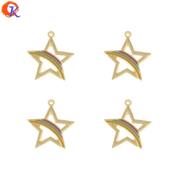 

Cordial Design 100Pcs 22*23MM Jewelry Accessories/DIY Making/Pendant/Star Shape/Paint Effect/Charms/Hand Made/Earring Findings