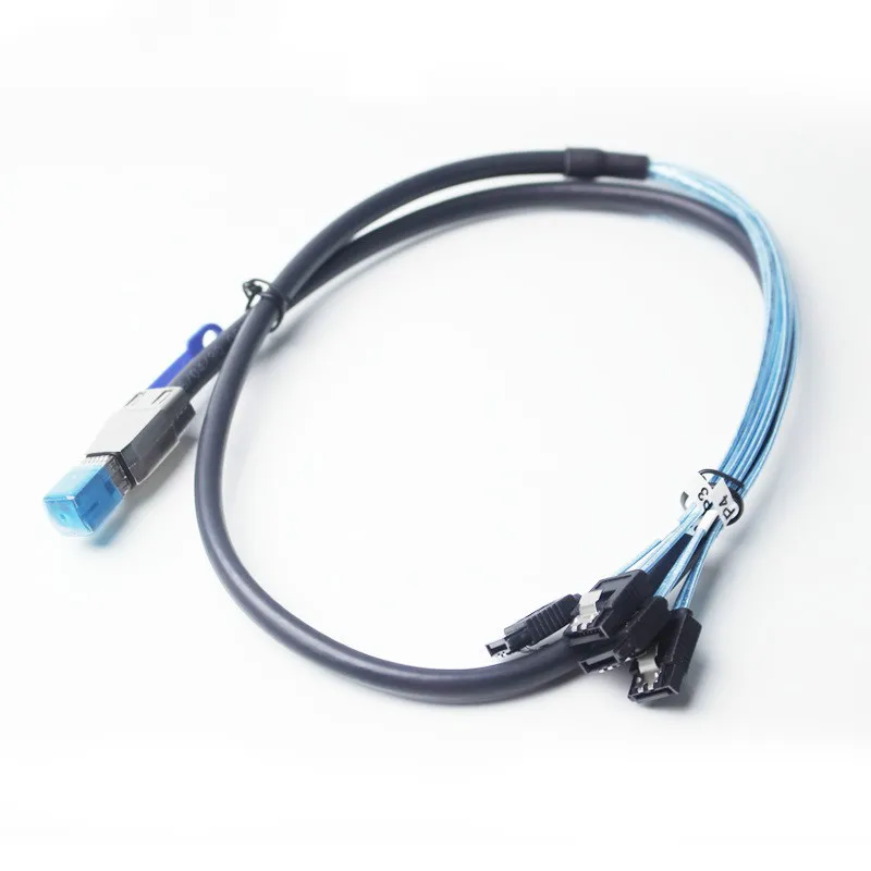 Внешний мини SAS HD SFF 8644 4 SATA 7 pin 6 Гбит/с сервер данных жесткий диск Raid кабель 1 м| |