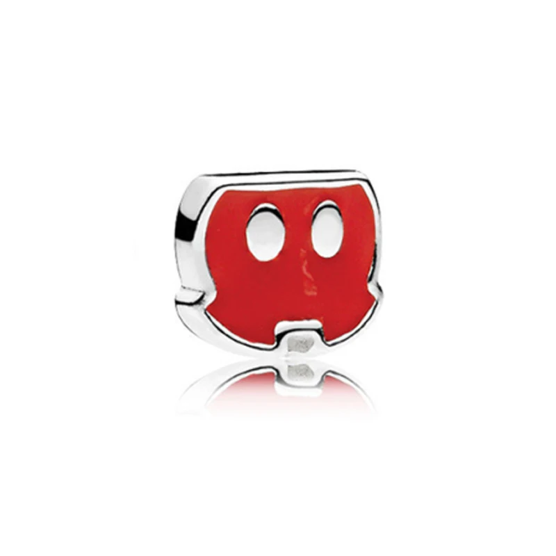 PDB Sterling Silver 925 Floating Pendant Box Small Charm Cartoon Avatar Christmas Series Double Heart Infinite Series - Цвет камня: CORAL