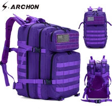 S. ARCHON 45L, тактическая сумка, рюкзак для мужчин/женщин, фитнес-рюкзак, большая вместительность, водонепроницаемая сумка, рюкзак для мужчин