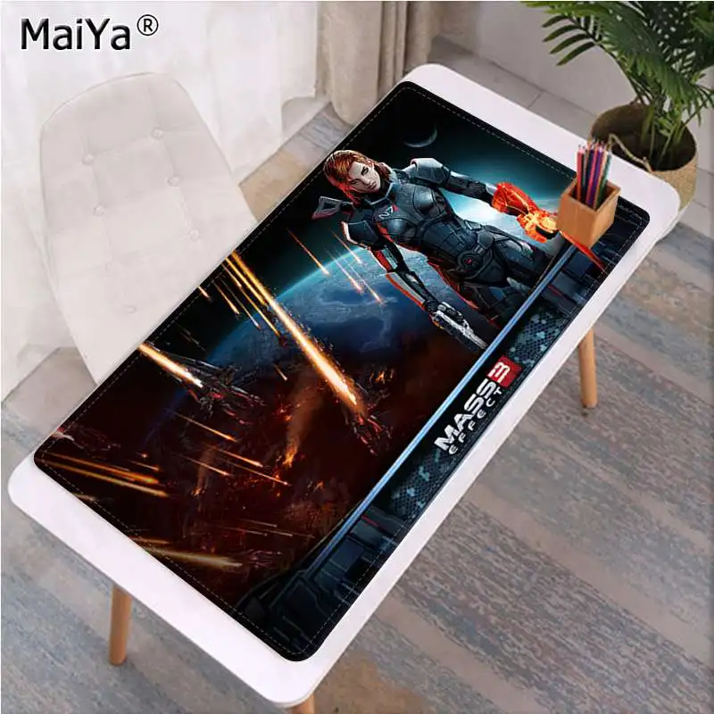 Maiya дизайн Mass Effect игровой коврик для мыши для ноутбука резиновый компьютерный игровой коврик для мыши - Цвет: Lock Edge 30x80cm