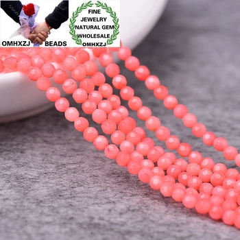 

OMHXZJ Wholesale ZB301 2 3 4mm DIY Bracelet Necklace Jewelry Making Accessories Components Natural Stone Coral Round Tulip Beads