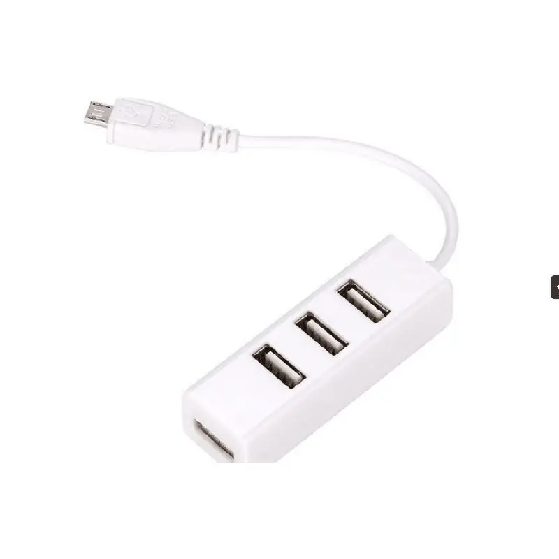 FFYY-USB2.0 Micro-USB четыре хаба один четыре OTG хаб с зарядкой OTG Малый ряд хаб(белый