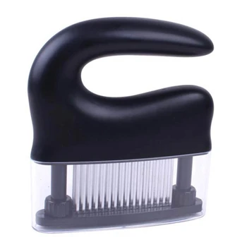 

48 Blades Needle Meat Tenderizer Stainless Steel Knife Meat Beef Steak Mallet Meat Tenderizer Cooking Tools(Black)