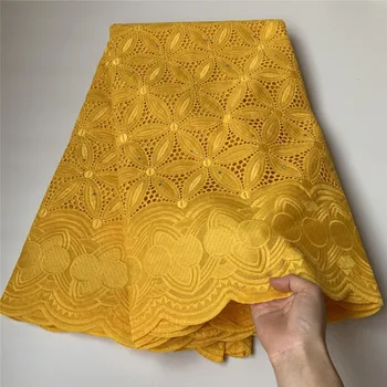 

5 Y Swiss lace fabric heavy beaded embroidery African lace fabrics 100% cotton fabric Swiss voile lace in Switzerland 7L091706