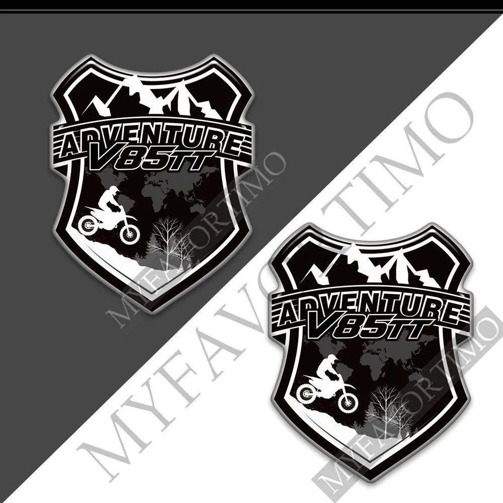 

Windshield Windscree Decals Stickers Tank Pad Trunk For Moto Guzzi V85TT V85 TT Protector Luggage Cases Emblem Logo
