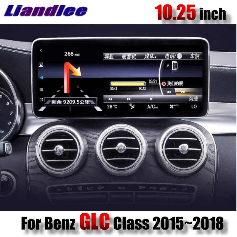 Liandlee автомобильный мультимедийный плеер NAVI 4G RAM для Mercedes Benz MB GLC Class X253 2015 ~ 2018 CarPlay