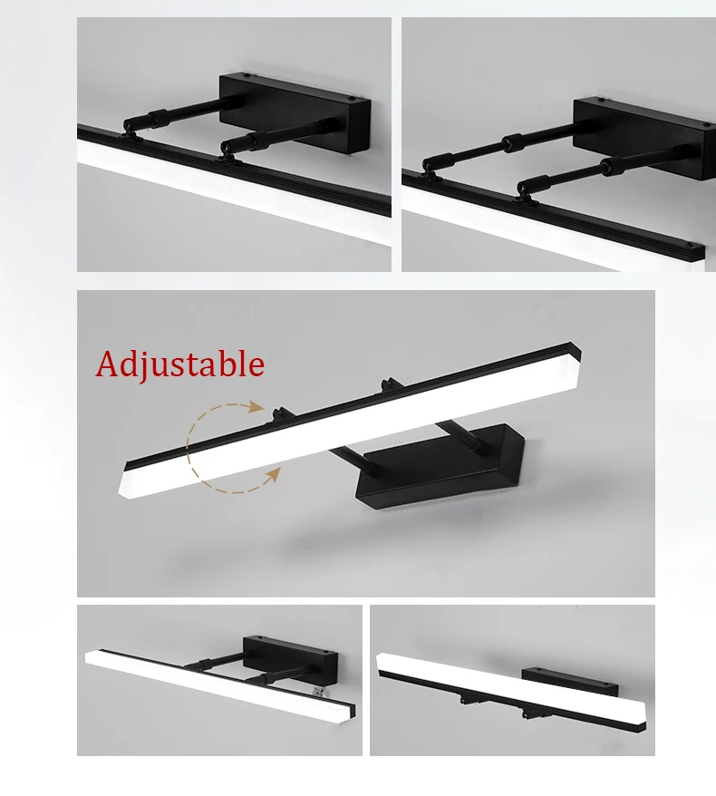 New Arrivals Modern LED Wall Lamps For Bedroom Bedside Light Stairway Adjustable Bathroom Wall Light Sconces L40 60 80 100cm