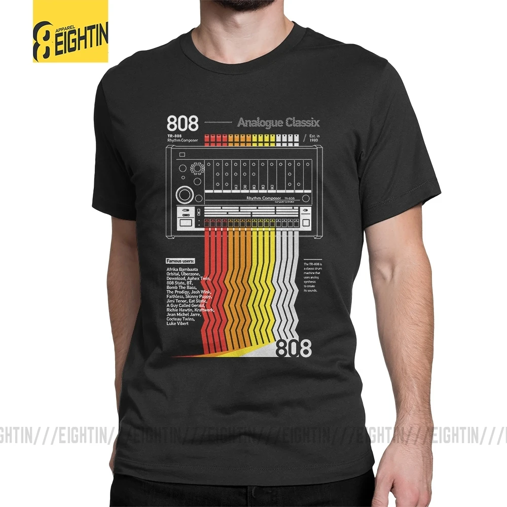Cena Eightin 808 Classix Vaporwave T Shirt krótkie rękawy okrągły kołnierz mężczyźni topy Tees 4XL odzież nowy nabytek 100% bawełna T Shirt