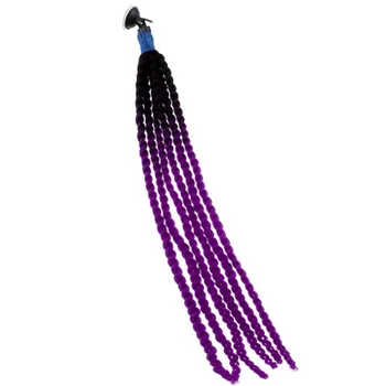 

Motorcycle Helmet Braids Helmet Dreadlocks Ponytail Braid Motocross Bicycle Helmet Punk Hair Decoration Women Hot Selling