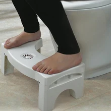 1 шт. ванная комната Анти запор белый складной пластиковый табурет для ног на корточки для детей