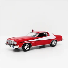 Greenlight 1: 64 Ford Гран Torino красный/белый литья под давлением модель автомобиля без коробки