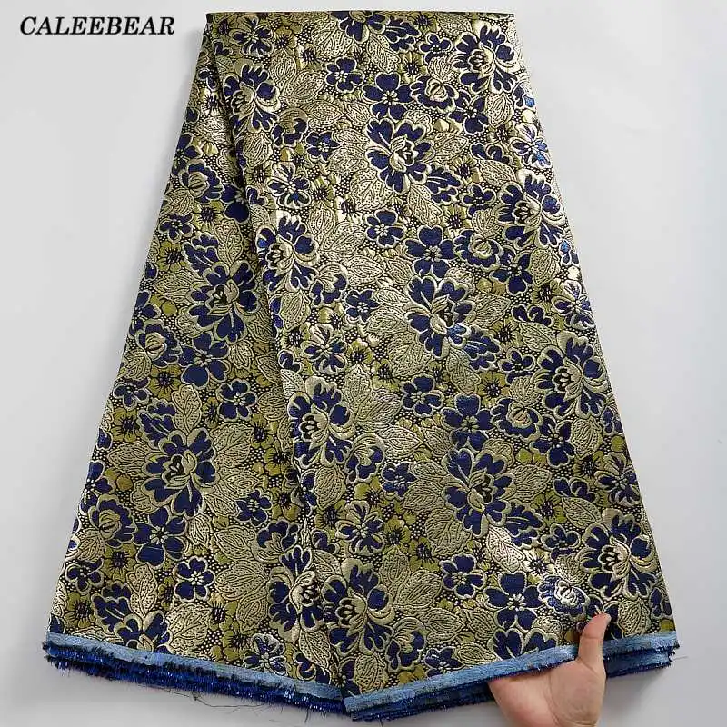 

African Lace Fabric High Quality Embroidered Jacquard Brocade Lace French Lace Fabric For Nigerian Party Dress S2437