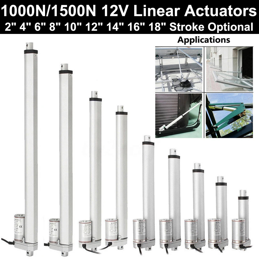 2"-18" Inch Linear Actuator 1000N/1500N 12V Electric Motor Auto Lift Sofa Bed DO 