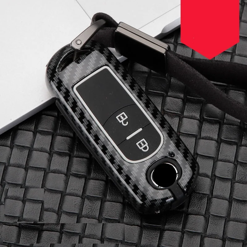 2button CarbonBlack Углеродное волокно сплав+ силикон автомобиль корпус умного ключа Крышка для Mazda 2 3 6 Atenza Axela CX-5 CX5 CX 5 CX-7 CX-9 - Название цвета: 2button CarbonBlack