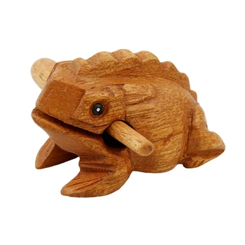 

Decompression Toy Wood Color 4 Inch Frog Decompression Toys High Quality Durable Cute Simple Children Toys Funny Kid Toys new