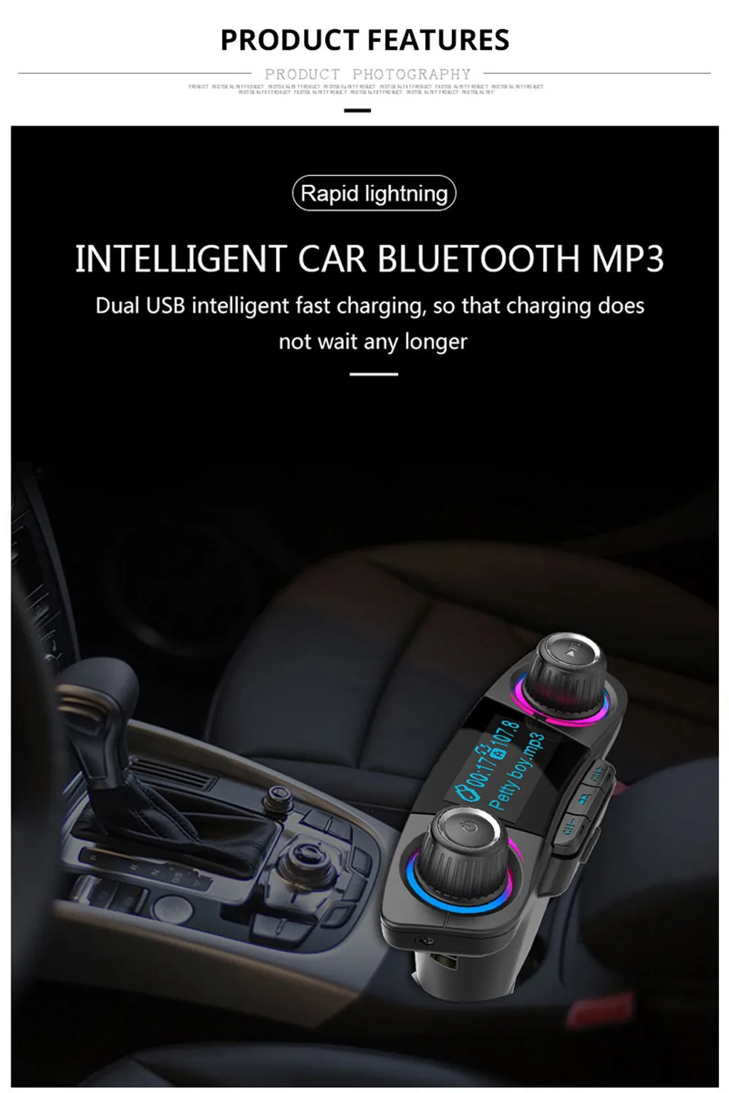 BT автомобильный fm-передатчик MP3-плеер Hands free Radio Adapter Kit USB зарядное устройство для зарядки inalambrico бесконтактная заарядка# G30