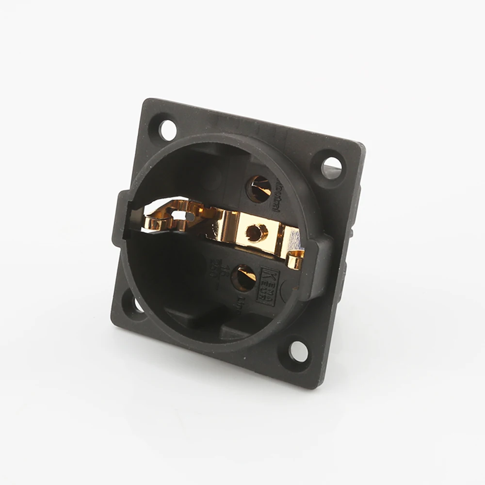 1pc AE03G ε/ݵ ߼ AC 250V 16A EU  Schuko 2  IEC Ա  Hifi   ÷  
