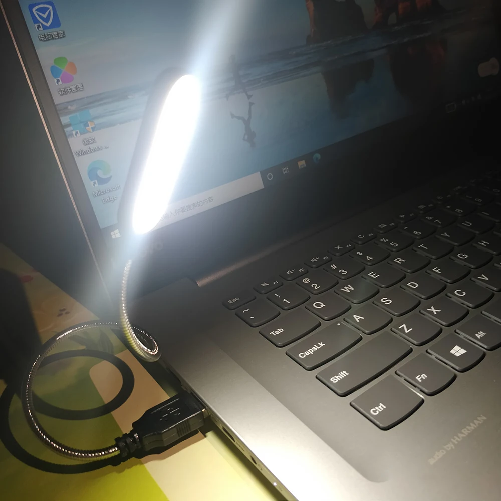 LED Desk Lamp 6 LEDs 5V USB Flexible Portable Bright Reading Table Lamp For Power Bank Laptop