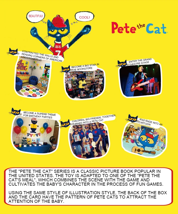 Pete o Gato Jogo de Cartas 2 a 4 e Acima Mideer Grande Almoço Divertimento Cartões Brinquedo Comida Cartão Cor Correspondência Jogos Interativos Jogadores Idades 8 Brinquedos e hobbies