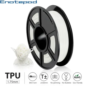 

Enotepad 3D Printer Filament 0.5KG 1.75mm TPU Пластик Для 3д Принтера Flexible High Quality Non-toxic Material For Creation