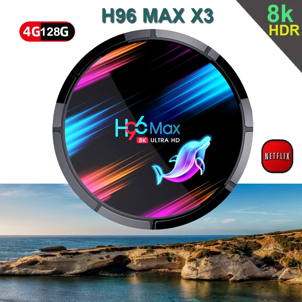 H96 MAX X3 Smart tv Box Android 9 0 4 Гб 128 ГБ Amlogic S905X3 2 4G/5G wifi BT4.0 1000M 8K Google Media Play H96MAX Andorid |