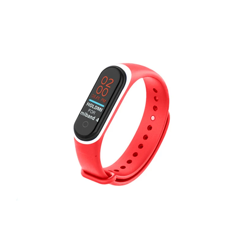 03 Силиконовый браслет для Xiaomi mi, 4 ремешка, браслет, ремешок для mi Band 4, аксессуары, браслет для mi Band 4, ремешок на запястье, 22 цвета - Цвет: 03