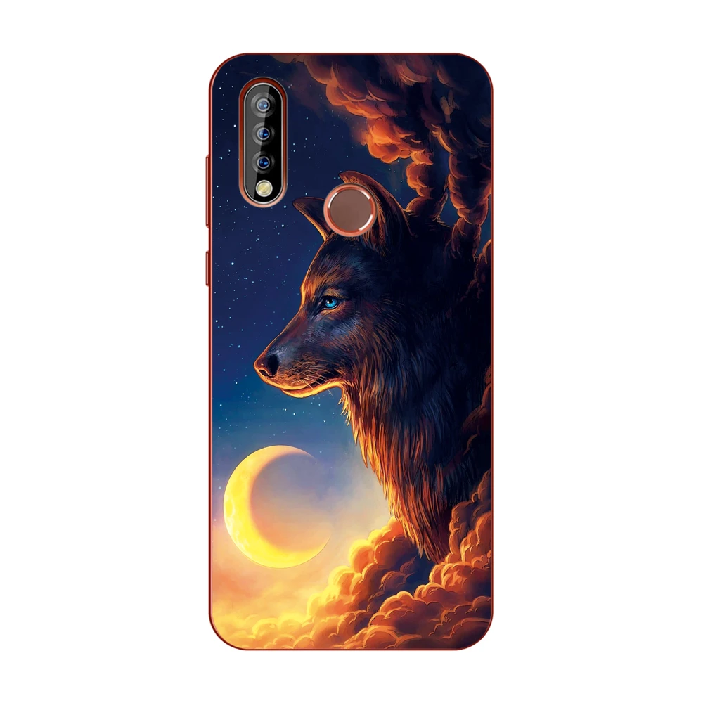 57 Для Oukitel C17 Pro 6,35 дюймов Чехол Мягкий ТПУ защитный чехол для телефона чехол-бампер с изображением волка розы цветов - Цвет: 57