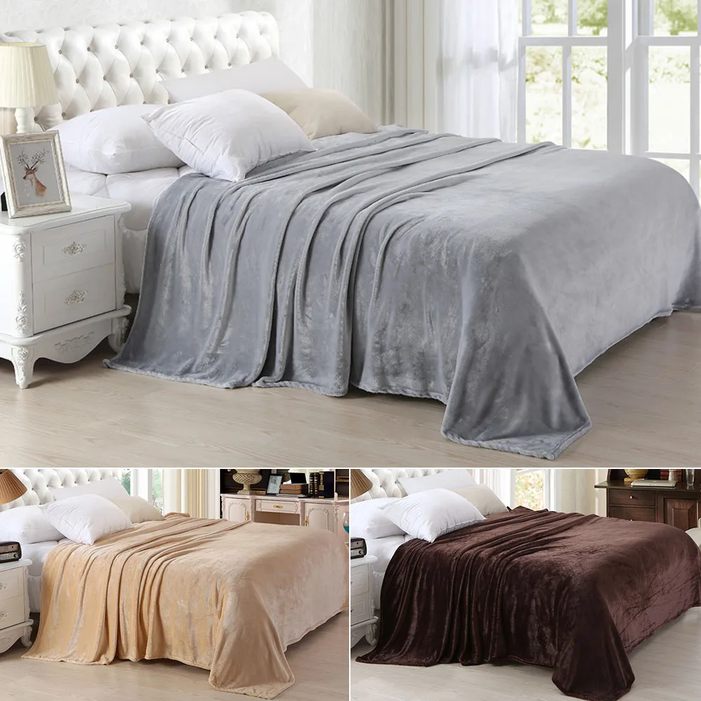 Клетчатое одеяло, плюшевые одноцветные покрывала для дивана, мягкие флисовые одеяла фланелевые покрывала для дивана 60001