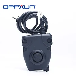Casque PTT pour Kenwood BaoFeng 2021 UV 82 V2 + Plus UV 5R GT 3 BF F8HP PX 888K, élément Z tactique Style Peltor, Radio bidirectionnelle 