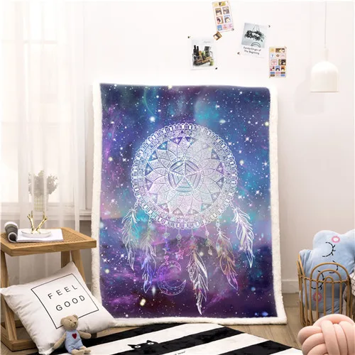 Мягкое Флисовое одеяло с рисунком единорога для кровати/дивана, 150x200 см