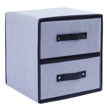 

Foldable Storage Box for Clothes Washable Underwear Storage Box Polyester Fabric Drawer Organizer Storage Containers Dark Gray